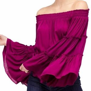 Free People Free Spirit Blouse Off the Shoulder